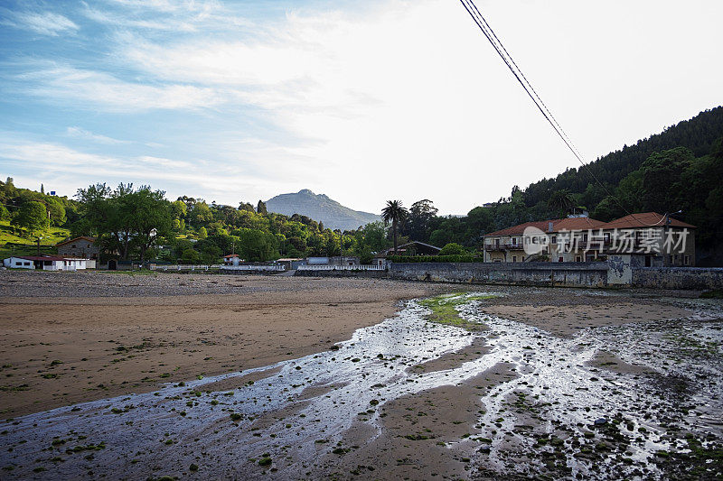 Beach Miono。卡斯特罗・乌尔迪埃斯，西班牙